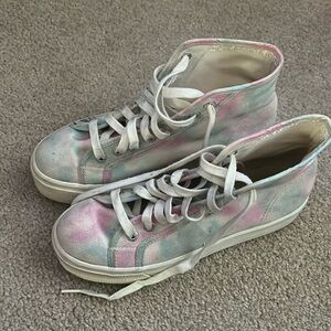 “SUPERGA- Tie Dye Platform Sneakers size 8.5”